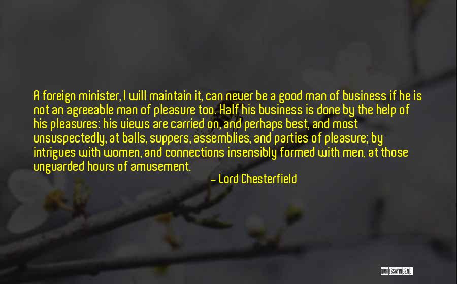 Party Man Quotes By Lord Chesterfield