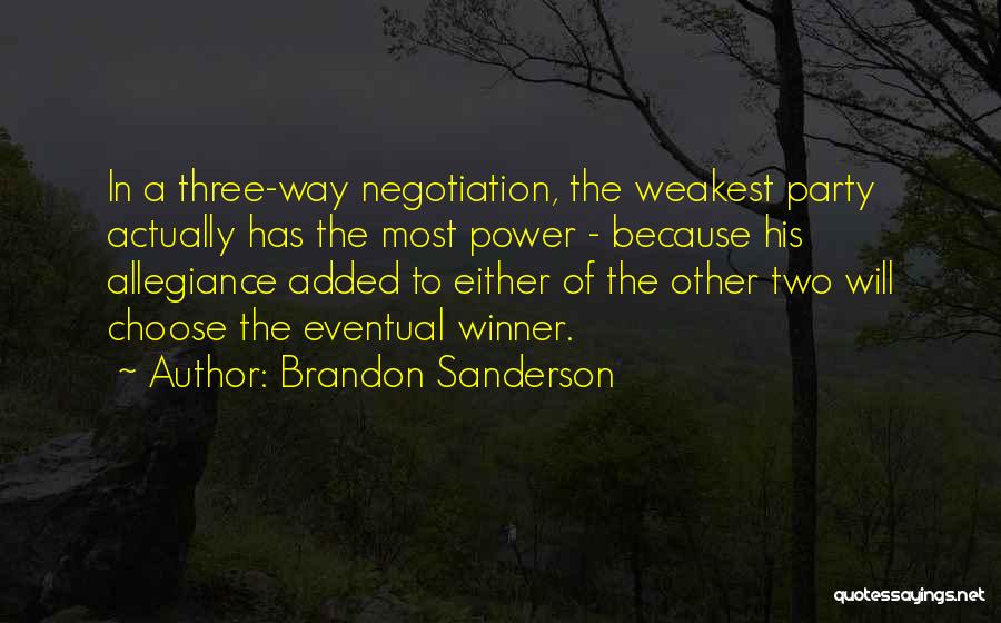 Party Of Two Quotes By Brandon Sanderson
