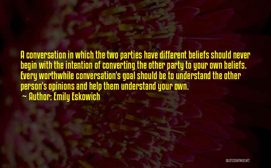 Party Of Two Quotes By Emily Eskowich