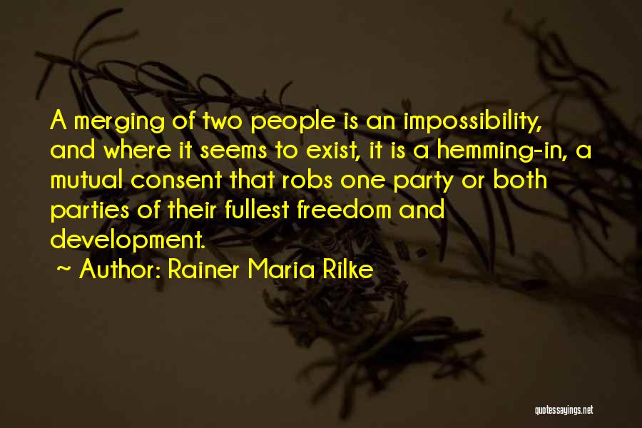 Party Of Two Quotes By Rainer Maria Rilke