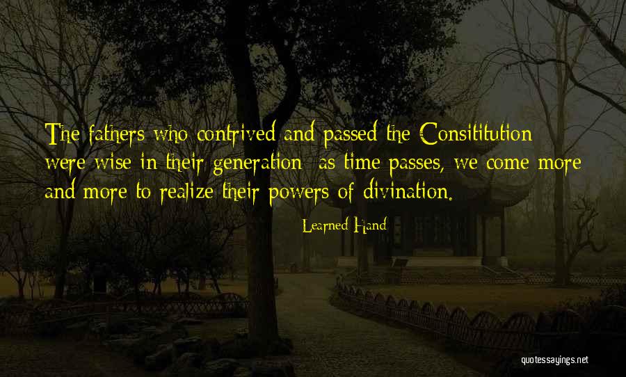 Passed Fathers Quotes By Learned Hand Passed Fathers Quotes By Learned Hand