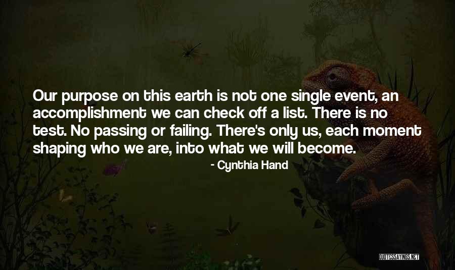Passing A Test Quotes By Cynthia Hand Passing A Test Quotes By Cynthia Hand