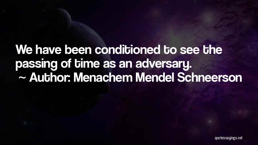 Passing The Time Quotes By Menachem Mendel Schneerson