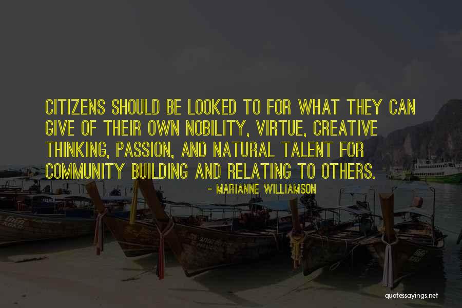 Passion And Talent Quotes By Marianne Williamson