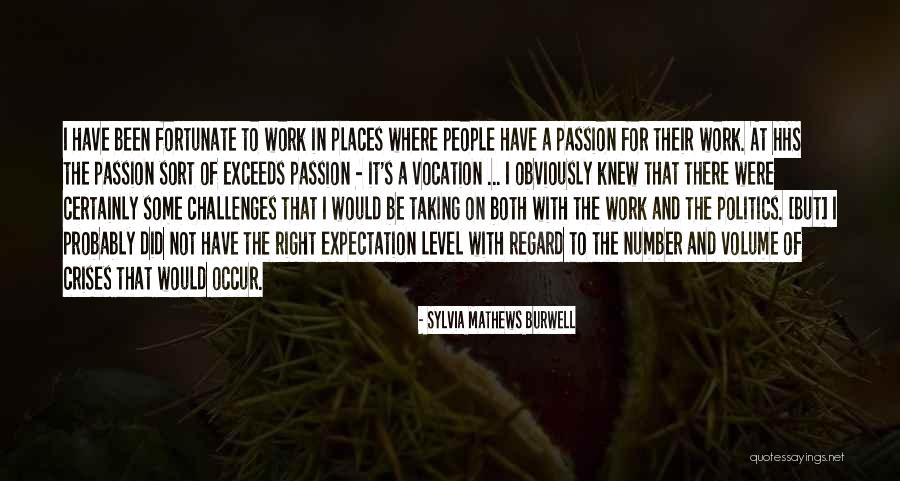 Passion At Work Quotes By Sylvia Mathews Burwell