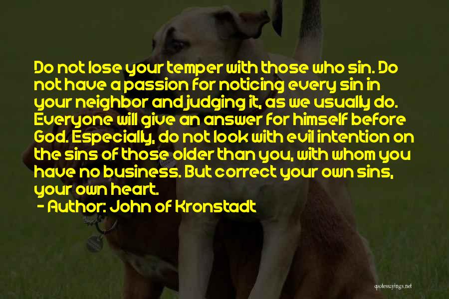 Passion For Business Quotes By John Of Kronstadt