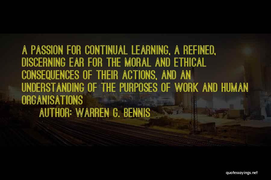 Passion For Business Quotes By Warren G. Bennis