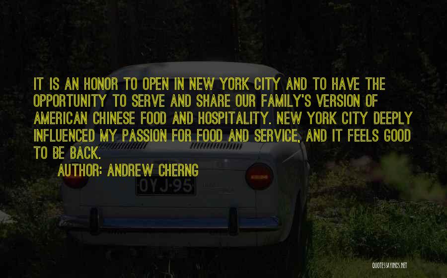 Passion For Food Quotes By Andrew Cherng