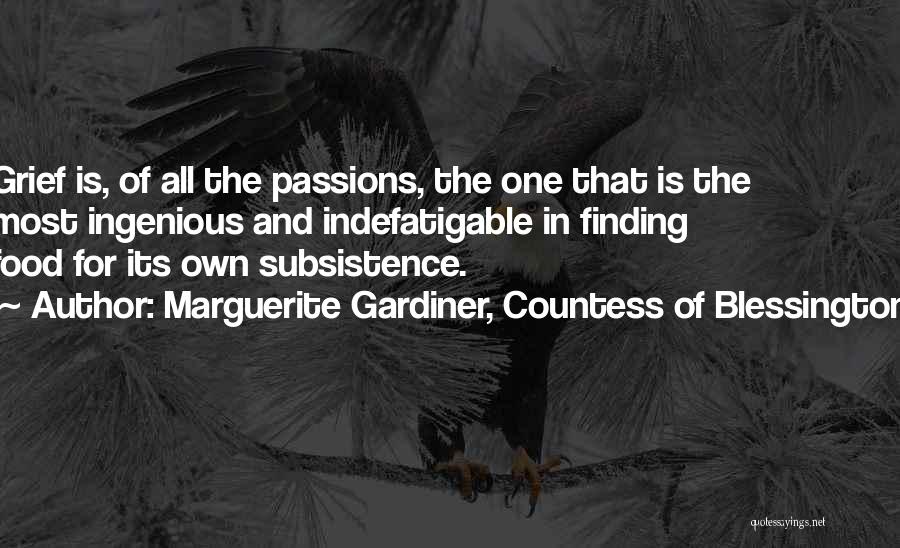 Passion For Food Quotes By Marguerite Gardiner, Countess Of Blessington