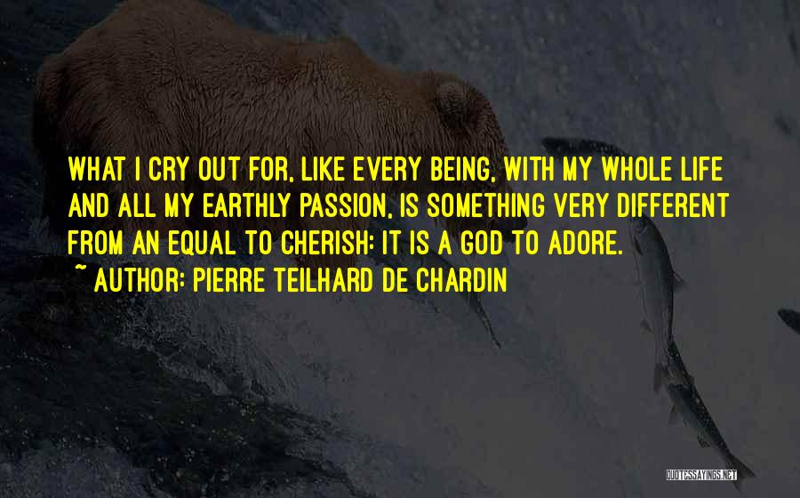 Passion For Life Quotes By Pierre Teilhard De Chardin
