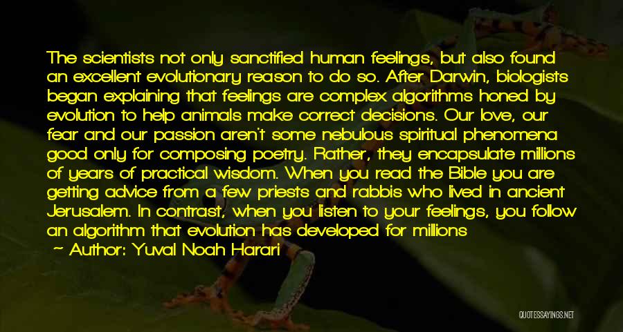Passion For Poetry Quotes By Yuval Noah Harari