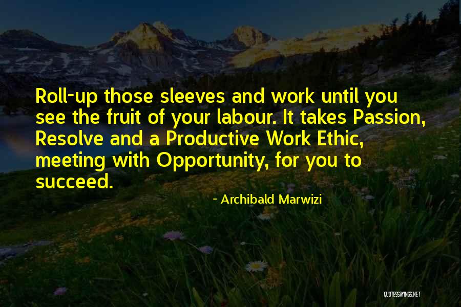 Passion For Success Quotes By Archibald Marwizi