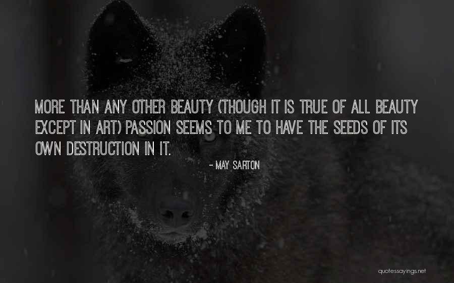 Passion In Art Quotes By May Sarton Passion In Art Quotes By May Sarton