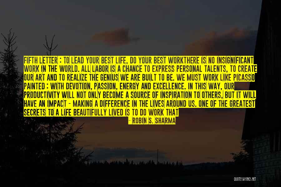 Passion In Art Quotes By Robin S. Sharma Passion In Art Quotes By Robin S. Sharma