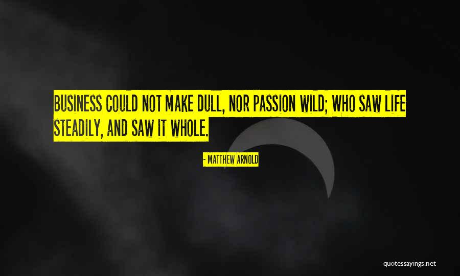 Passion Quotes By Matthew Arnold