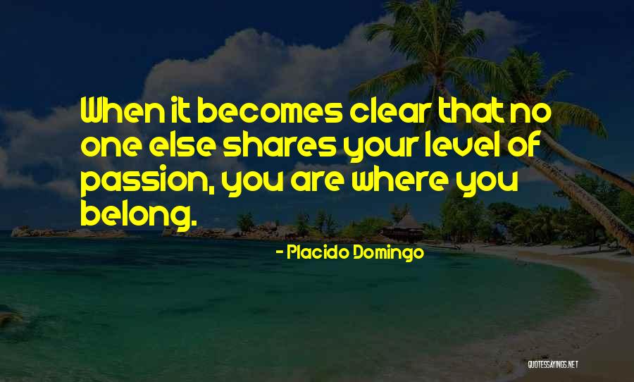 Passion Quotes By Placido Domingo