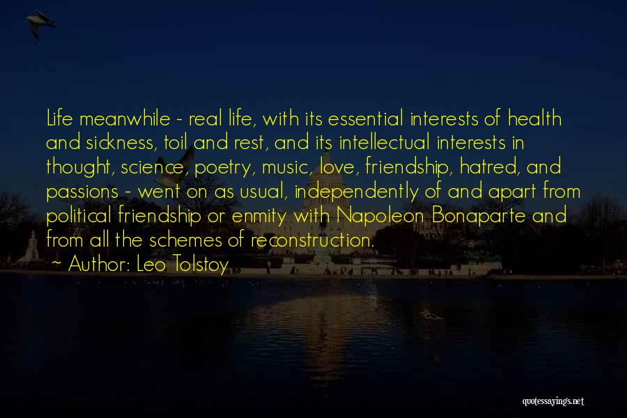 Passions And Interests Quotes By Leo Tolstoy