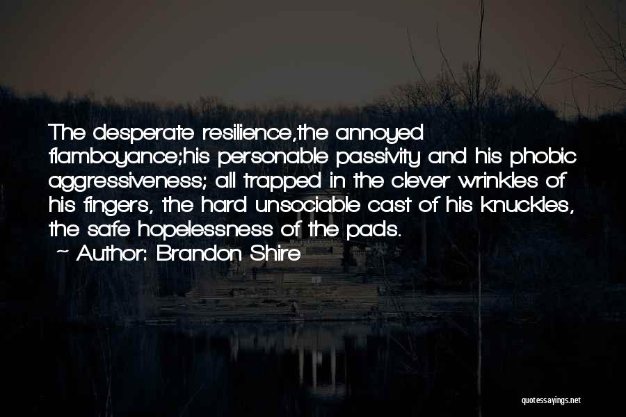 Passivity Quotes By Brandon Shire