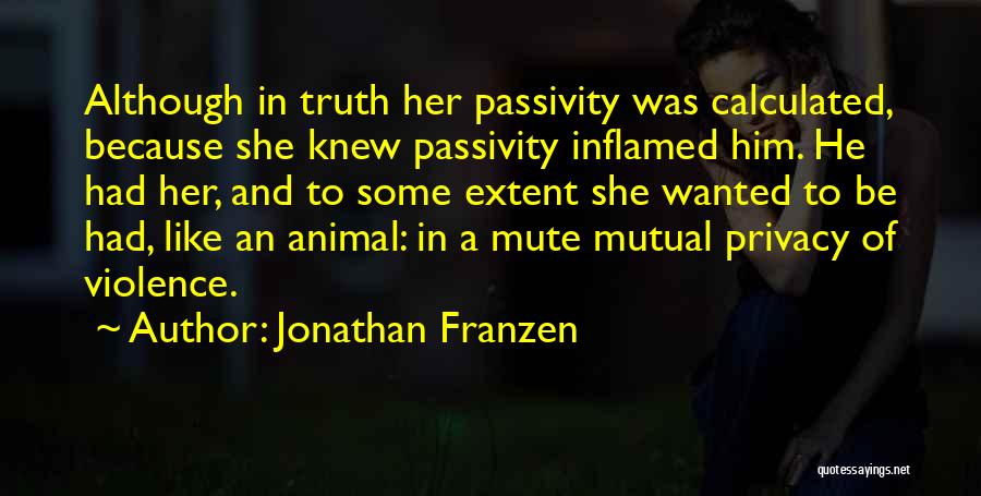 Passivity Quotes By Jonathan Franzen