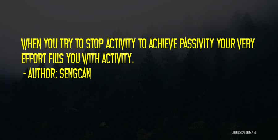 Passivity Quotes By Sengcan