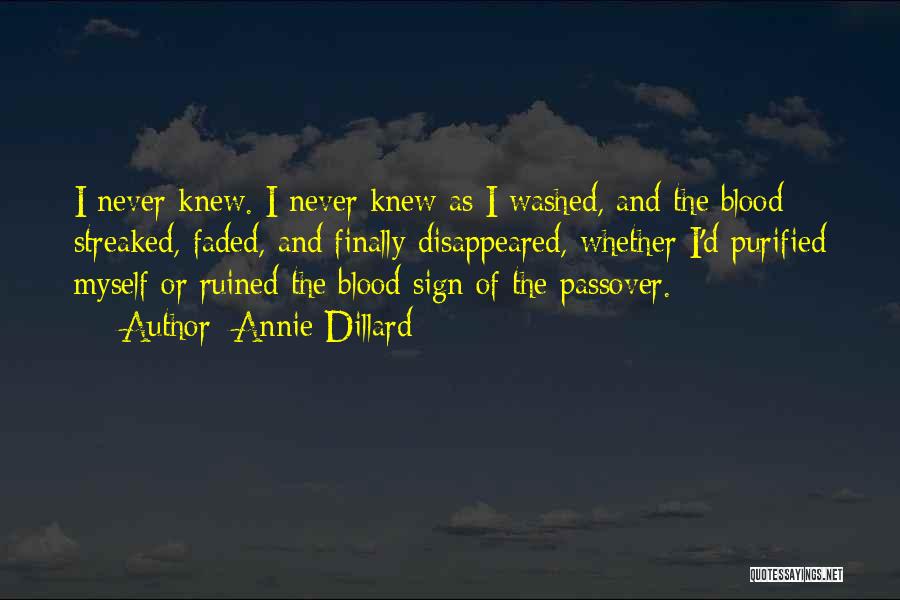 Passover Quotes By Annie Dillard