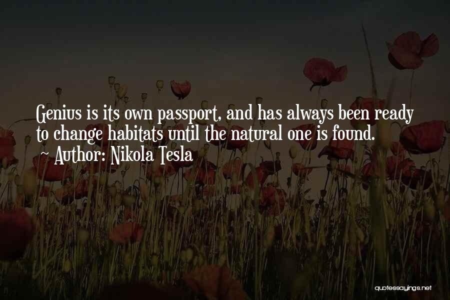 Passport Quotes By Nikola Tesla