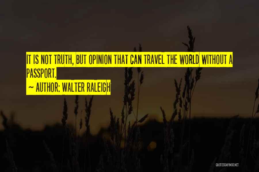 Passport Quotes By Walter Raleigh