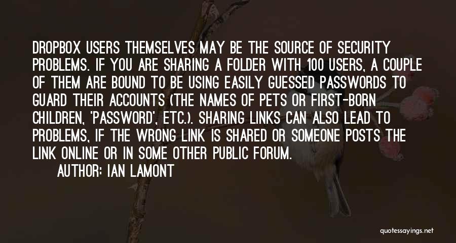 Password Quotes By Ian Lamont