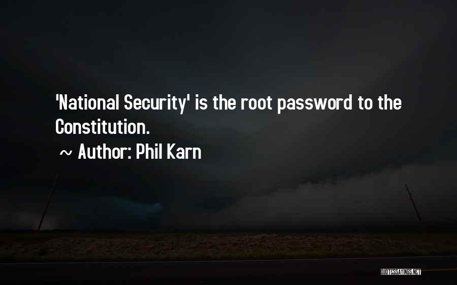 Password Quotes By Phil Karn