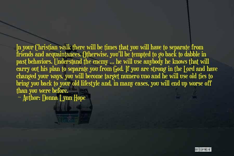 Past Acquaintances Quotes By Donna Lynn Hope