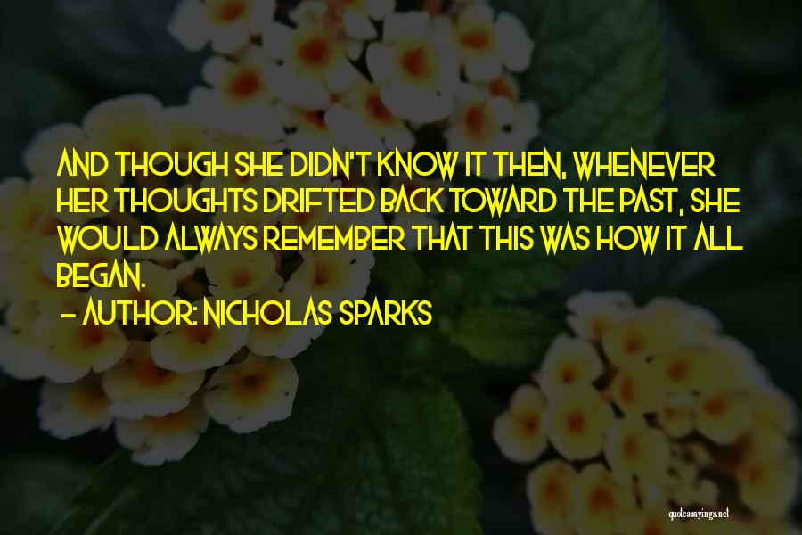 Past And Future Quotes By Nicholas Sparks