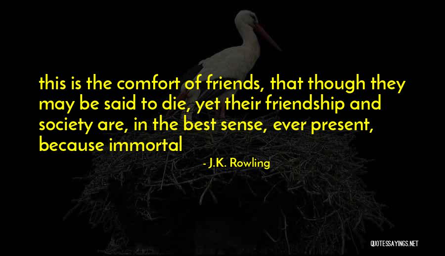 Past And Present Friendship Quotes By J.K. Rowling