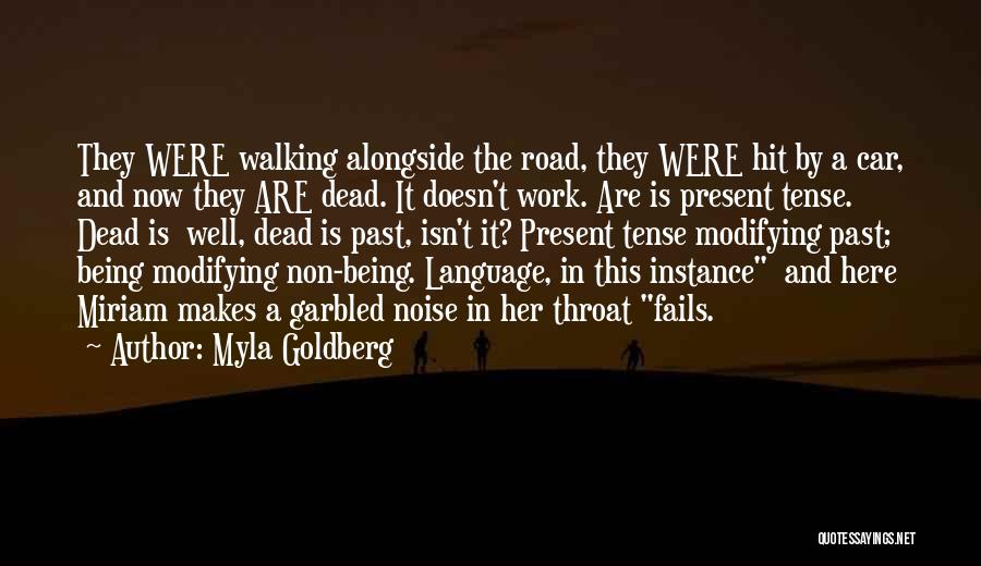 Past And Present Tense Quotes By Myla Goldberg