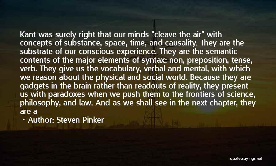 Past And Present Tense Quotes By Steven Pinker