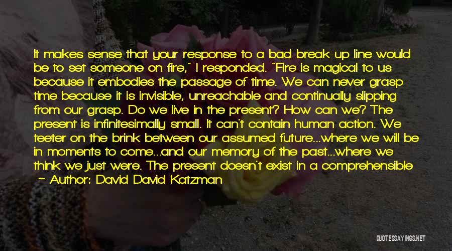 Past Bad Life Quotes By David David Katzman