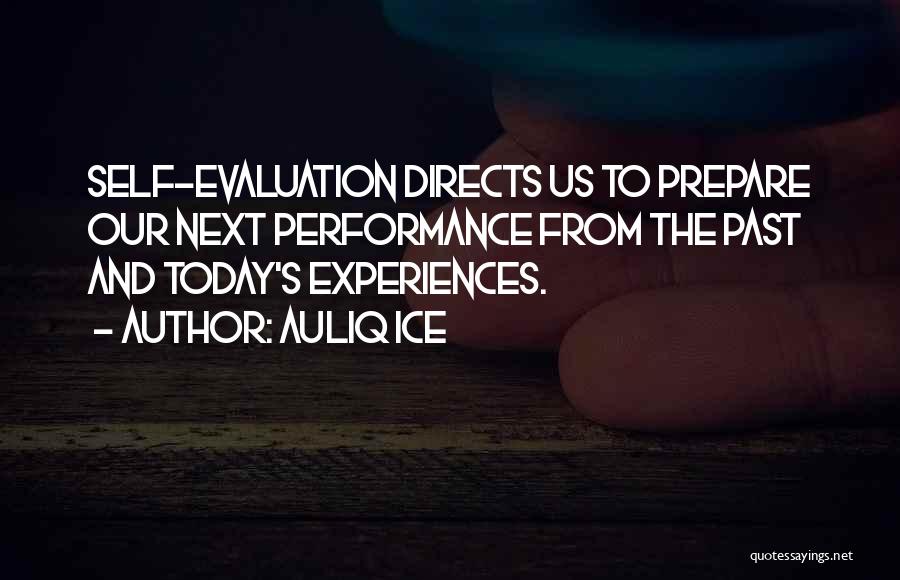 Past Experiences Quotes By Auliq Ice