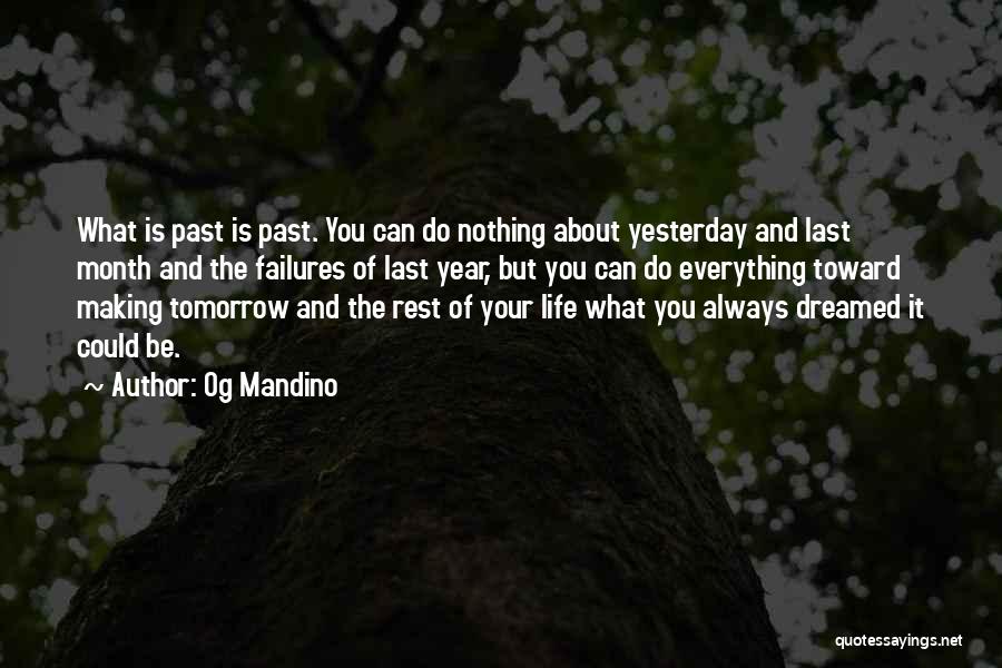 Past Failures Quotes By Og Mandino