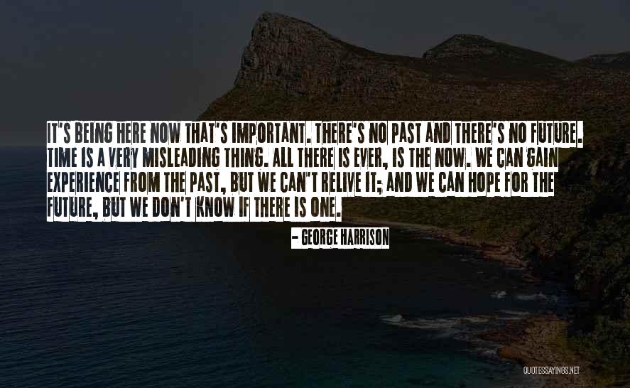 Past Future Present Quotes By George Harrison