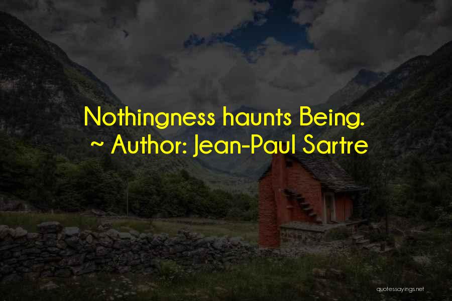 Past Haunts Me Quotes By Jean-Paul Sartre