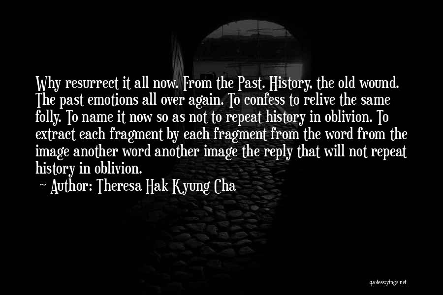 Past History Quotes By Theresa Hak Kyung Cha