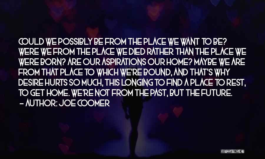 Past Hurts Quotes By Joe Coomer