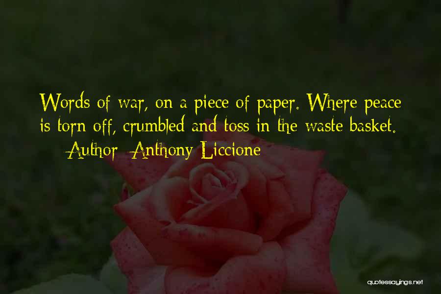 Past Is A Waste Paper Quotes By Anthony Liccione
