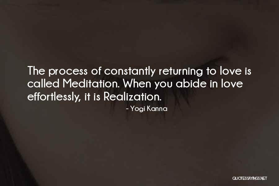 Past Love Returning Quotes By Yogi Kanna