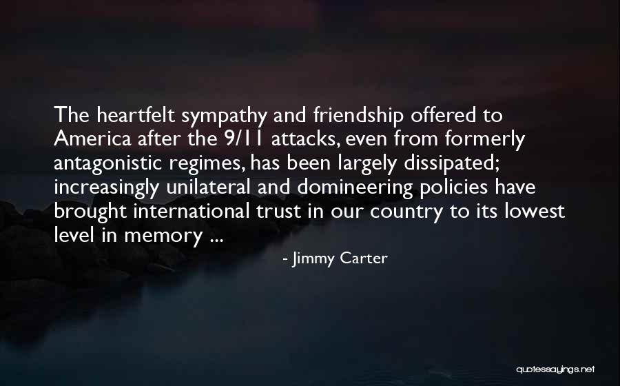 Past Memories Of Friendship Quotes By Jimmy Carter