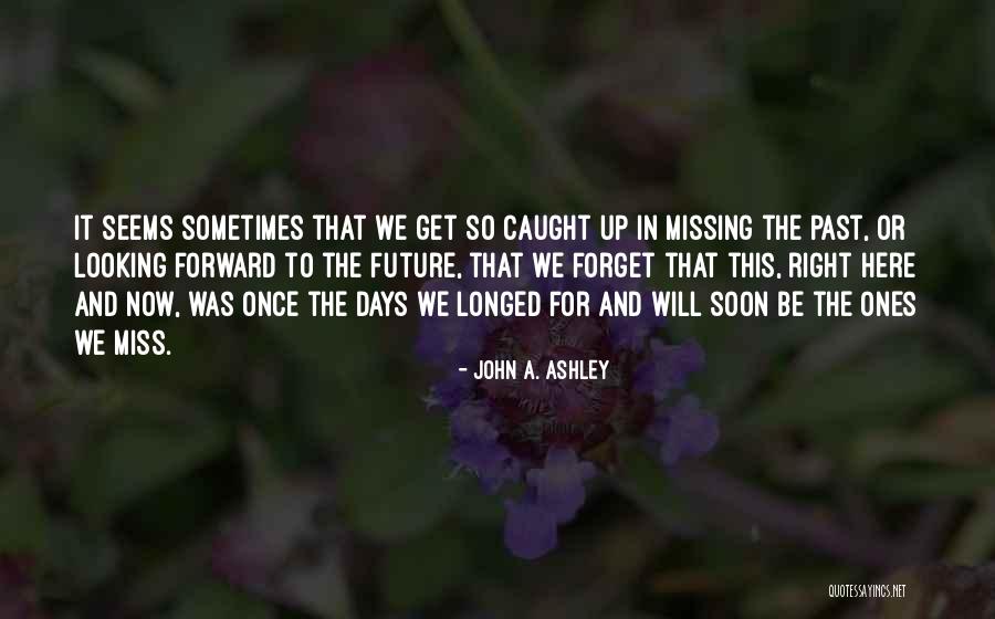 Past Memories To Forget Quotes By John A. Ashley