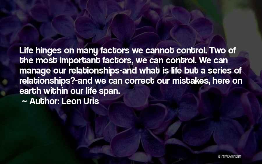 Past Mistakes In Relationships Quotes By Leon Uris