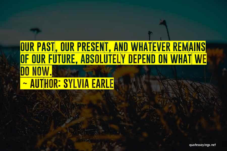 Past Remains Quotes By Sylvia Earle