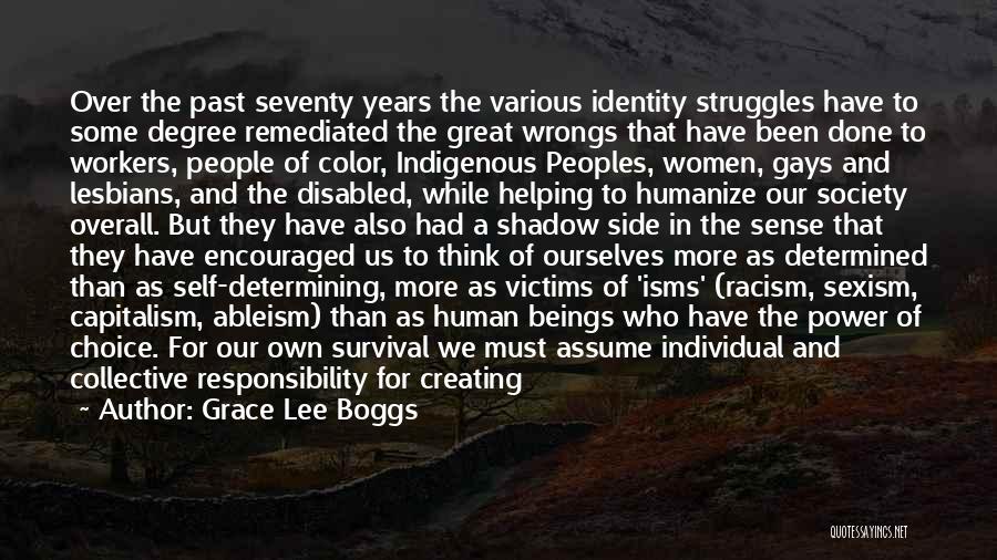 Past Wrongs Quotes By Grace Lee Boggs