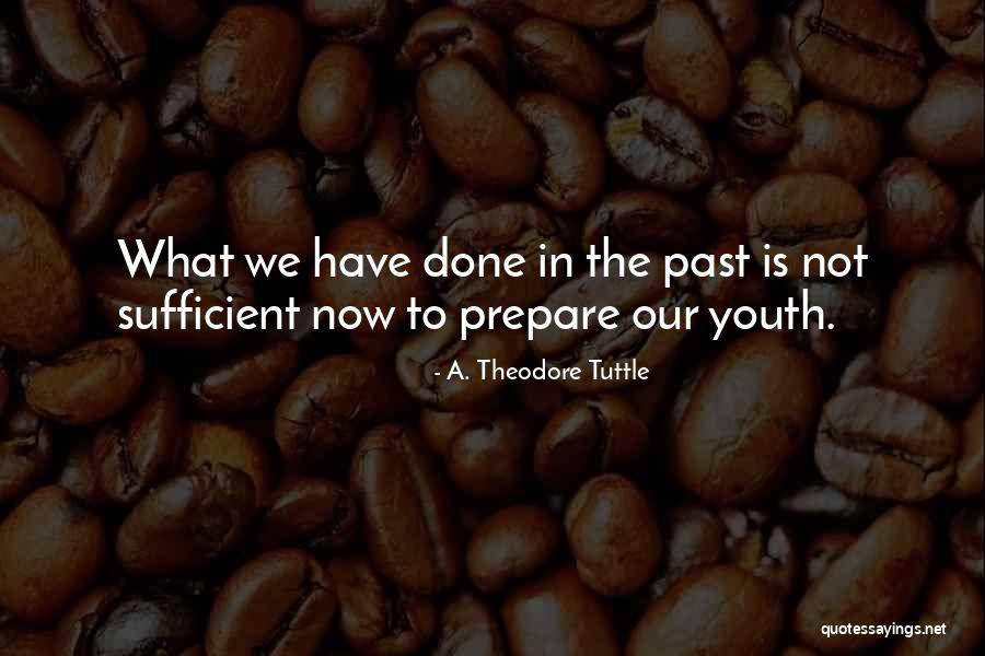 Past Youth Quotes By A. Theodore Tuttle