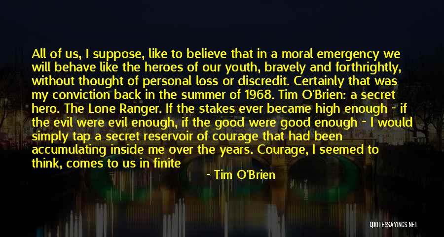 Past Youth Quotes By Tim O'Brien